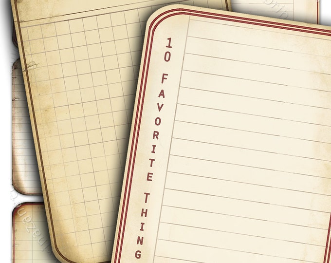 JOURNALING TAGS printable  Digital collage sheet diary art jewelry holder papers cards labels background ac174