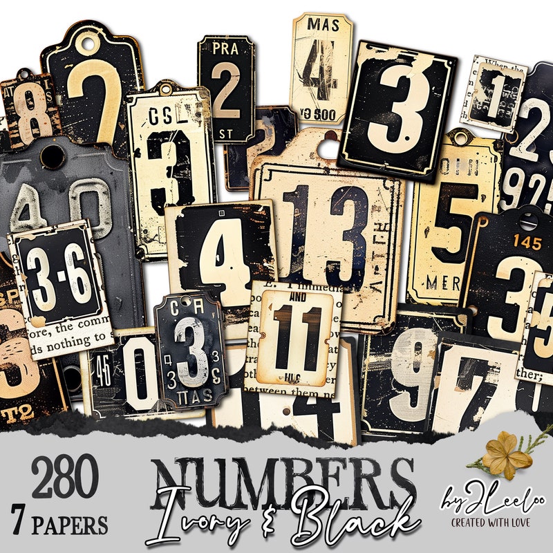 Printable Number Tag - Etsy