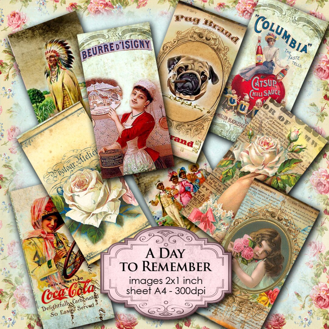 A DAY TO REMEMBER Printable 2x1 Inch Domino Size Instant Download ...