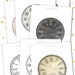 FACE CLOCK 6 Inch Circle Printable | Vintage Jpeg Clock Clipart Vintage ...