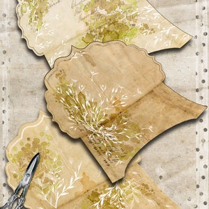 Enveloppes à fleurs numérique invitation salutations papier artisanat passe-temps art artisanat scrapbooking bricolage vintage téléchargement imprimable pp413