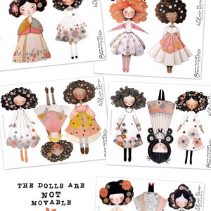 CHARMING DOLLS Paper Printable Kit Junk Journal Cut off | Dolls Bundle ...