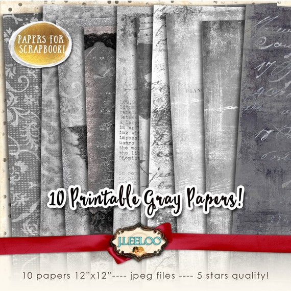 AUTUMN MIST large digital papers 12x12 inch size collage sheet grunge texture for scrapbook craft art instant download printable pp110