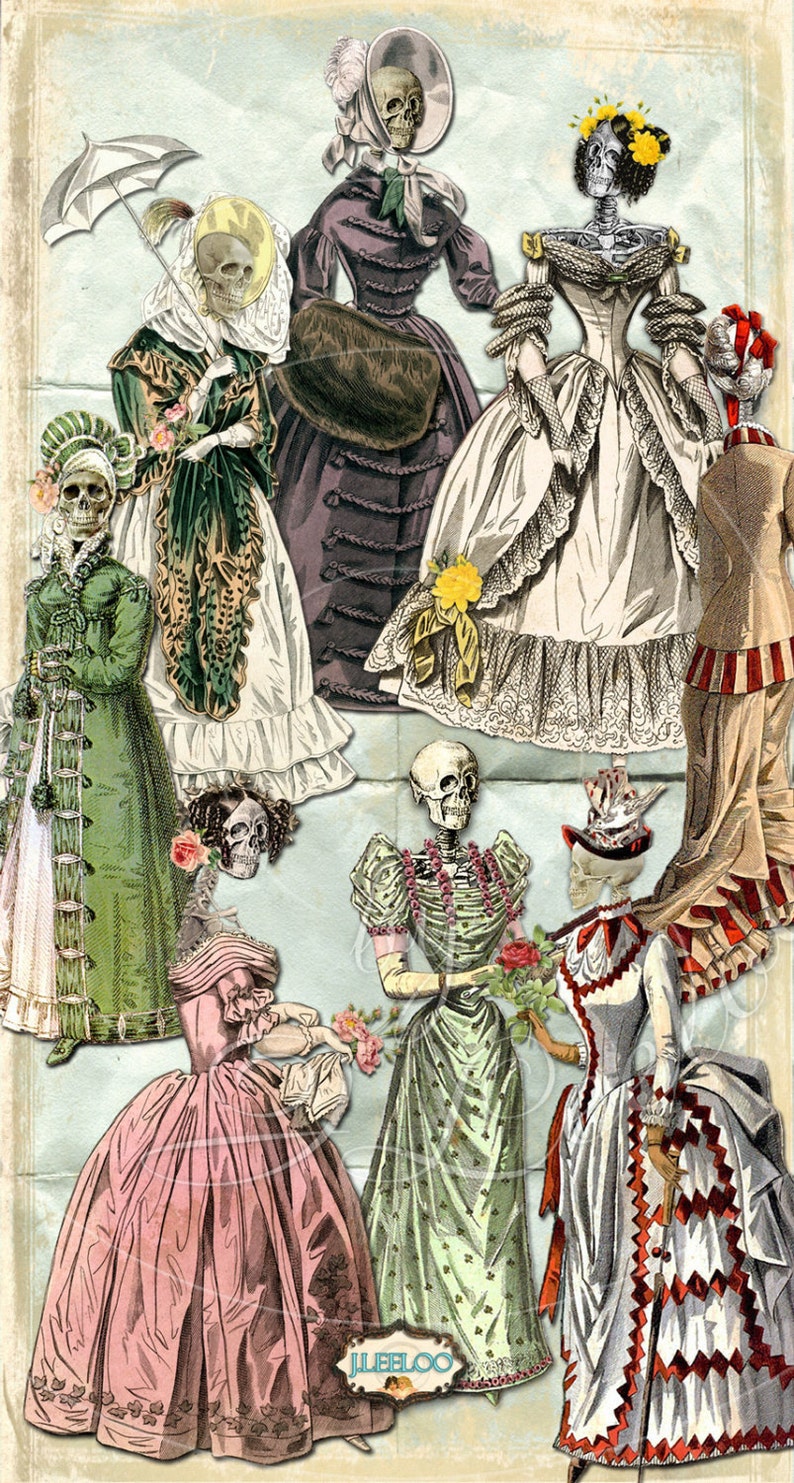 Download GOTHIC & REGENCY Png Jpg files Digital collage sheet paper ...