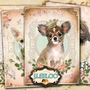 AMIGOS ADORÁVEIS para impressão atc Colagem digital convite diário arte cartão scrapbook filhotes fundo fotográfico vintage ac276