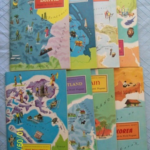 7 American Geographical Society Around the World Program Books