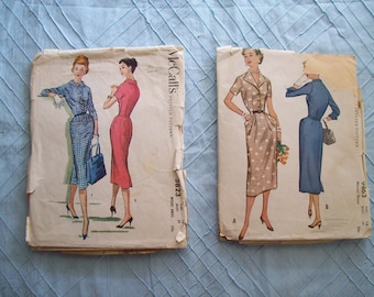 Vintage McCall's Dress Pattern: 1950s Wiggle & Afternoon Styles