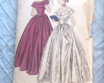 Vogue 3265 Easy to Make Wedding or Prom Dress Size 9 Bust 29-1/2