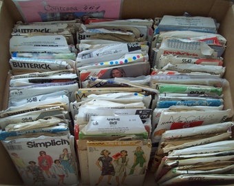 Lot of 5 Vintage Patterns Your Choice of Lot A or Lot B