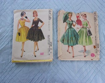 Vintage Party Dresses McCall's 5729, McCall's 3528