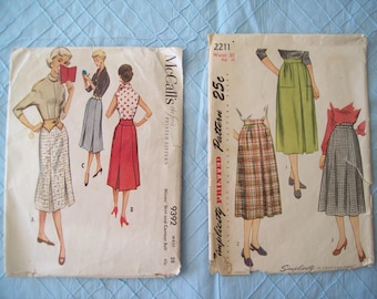 McCall's 9392, Simplicity 2211 Vintage Skirt Patterns