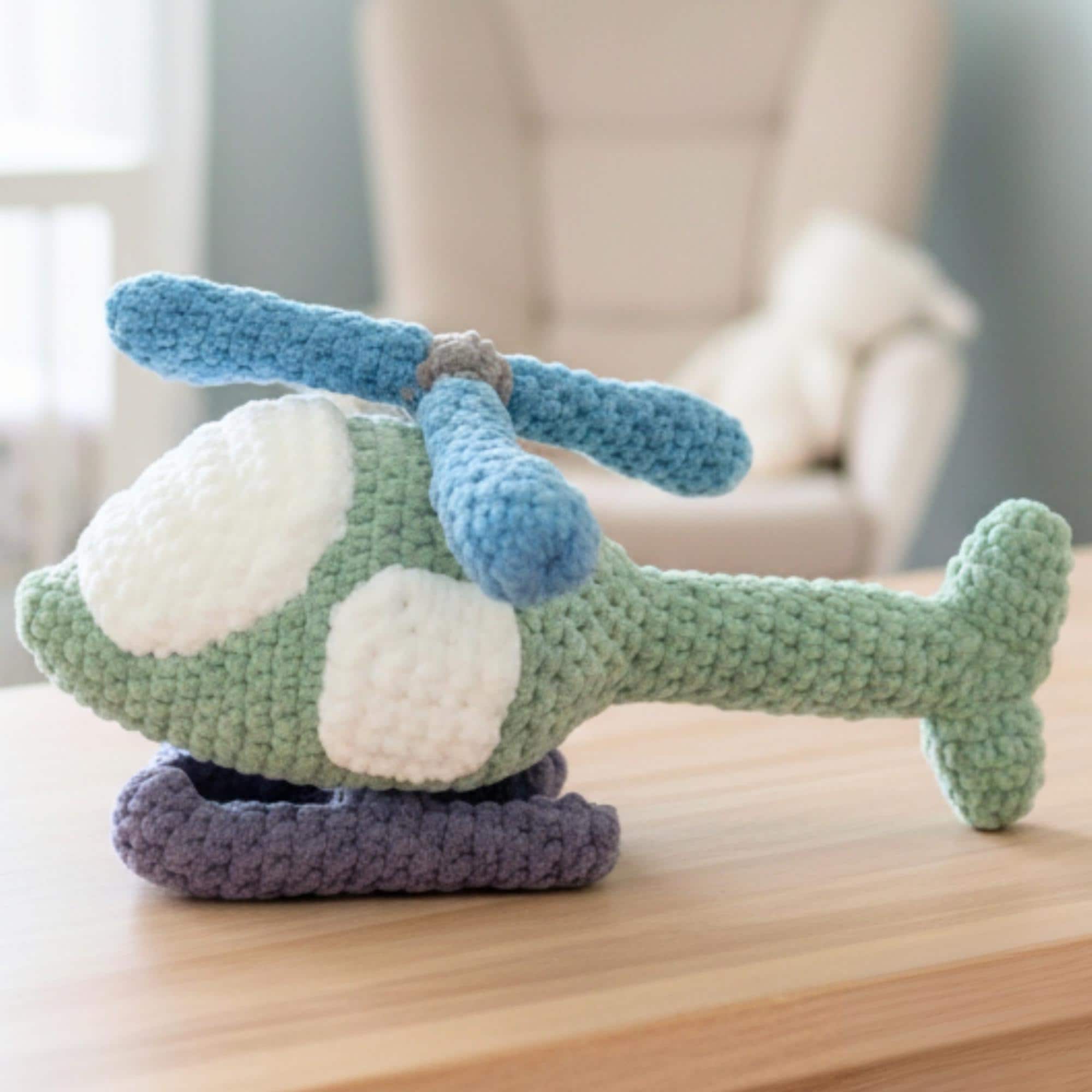 36 Jumbo Yarn Crochet Patterns for Cozy Gifts, Home Decor, and Easy Quick Makes 19 Helicopter Crochet Pattern Chunky Yarn Amigurumi Plush