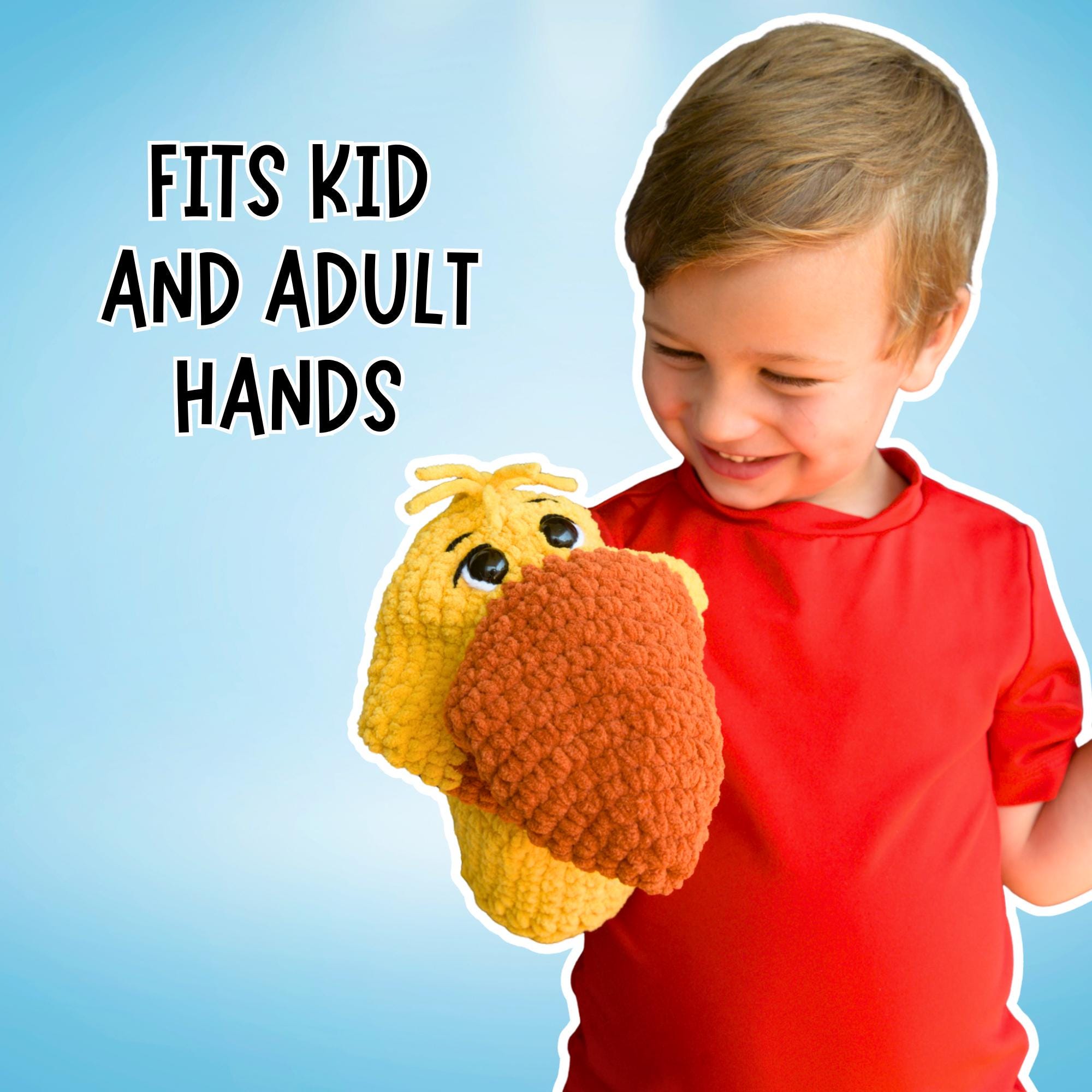 Duck Hand Puppet Crochet Pattern PDF | Easy Amigurumi Pattern | Crochet ...