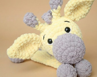 Virkmönster för giraff i PDF-format för nedladdning | Virkade djurmönster | Enkla amigurumi-plyschdjur för nybörjare