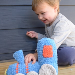 Train Crochet Pattern PDF Tutorial Crochet Toy Patterns Easy Crochet Stuffie Pattern With Chunky Yarn for Beginners image 5