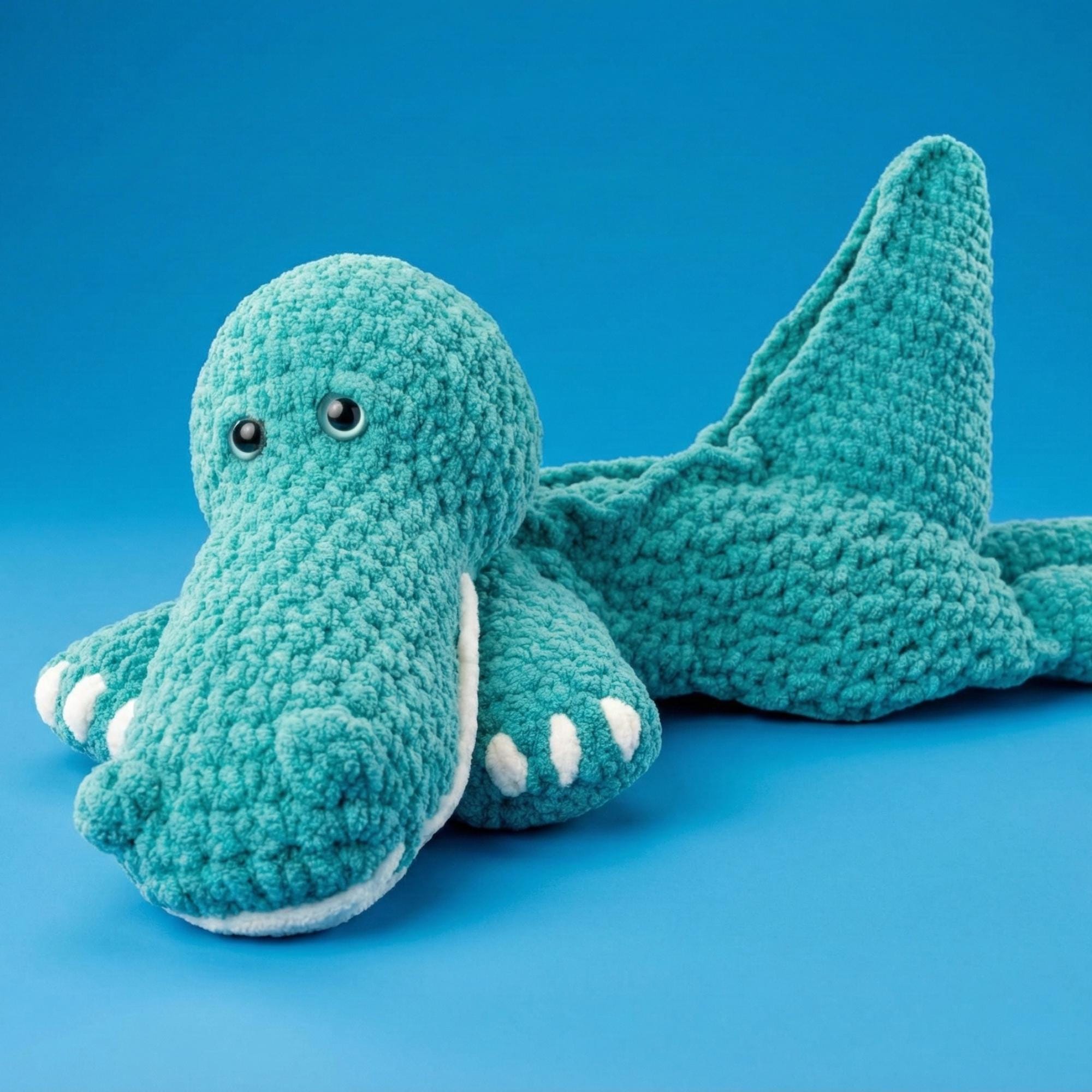 30 Alligator Crochet Patterns for Handmade Gifts, Nursery Decor, and Playful Amigurumi 32 Easy Bulky-Yarn Alligator Snuggle Toy Pattern