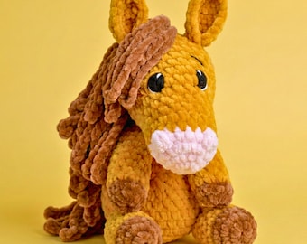 Horse Crochet Pattern PDF | Crochet Animal Patterns | Easy Amigurumi Plushies for Beginners