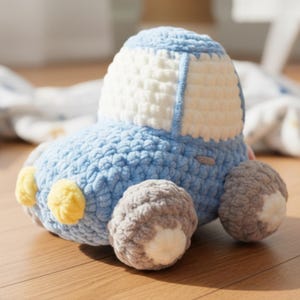 Crochet Car Pattern PDF Download | Easy Amigurumi Plushie Toy for Beginners