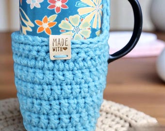 Crochet Travel Mug Cozy Pattern PDF Download | Beginner-Friendly Project for Crocheters