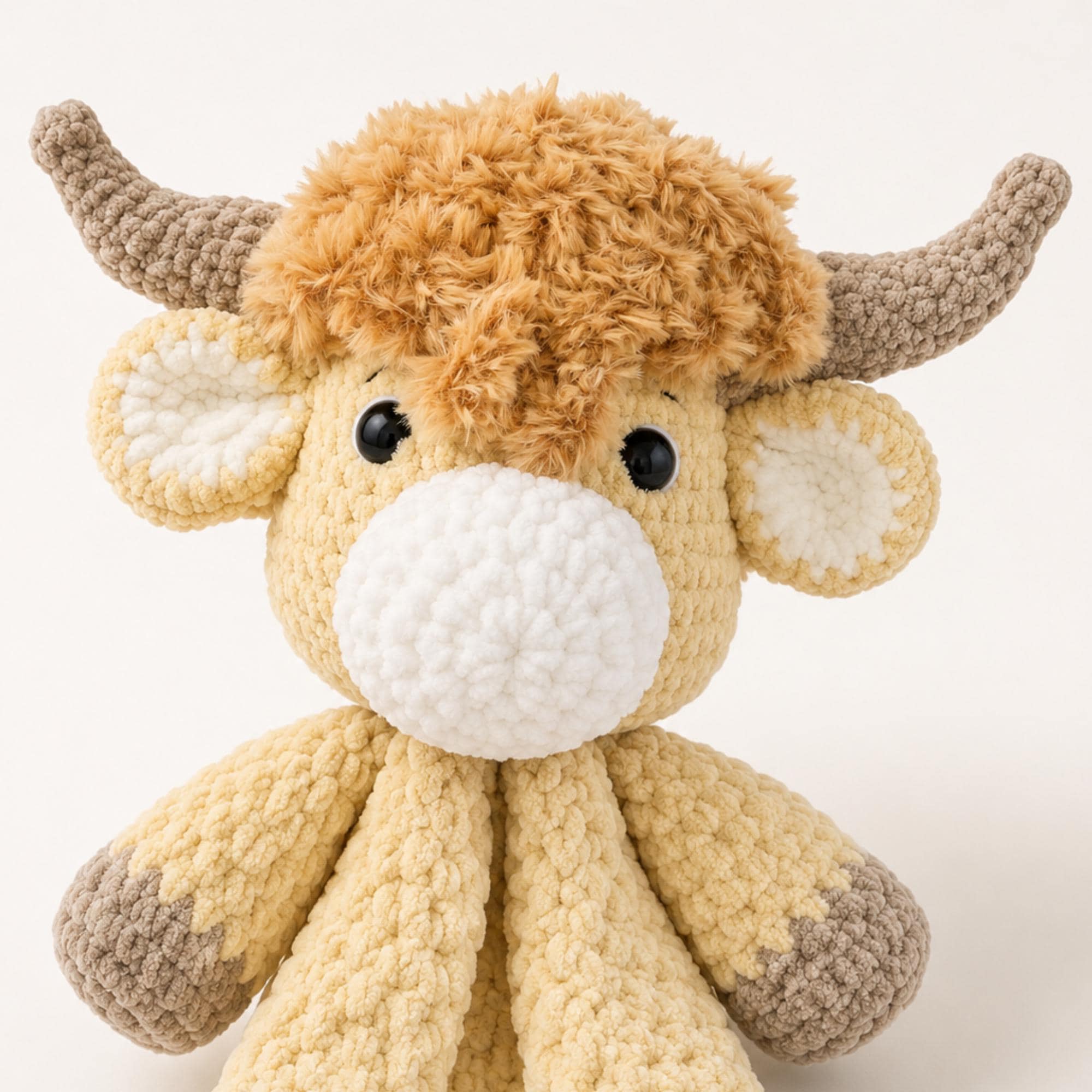39 Highland Cow Crochet Patterns for Rustic, Fluffy Amigurumi Charm 8 Highland Cow Crochet Pattern Amigurumi Cow Plush Easy