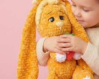 Long Eared Bunny Häkelanleitung PDF Download | Tier Häkelanleitungen | Einfache Amigurumi Plüschtiere für Anfänger