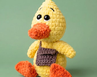 Duck Crochet Pattern PDF Download | Crochet Animal Patterns | Easy Amigurumi Plushies for Beginners
