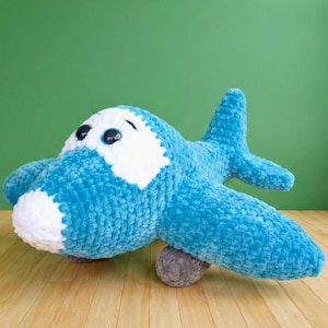 Airplane Crochet Pattern PDF | Easy Toy Plane Plushie Pattern for Beginners