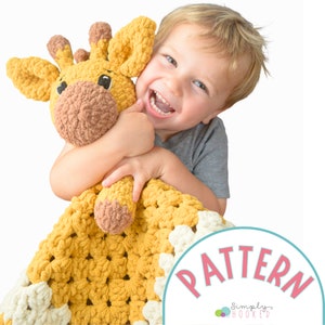 Giraffe Crochet Pattern PDF Tutorial | Baby Blanket Crochet Pattern | Easy Crochet Animal Pattern With Chunky Yarn for Beginners