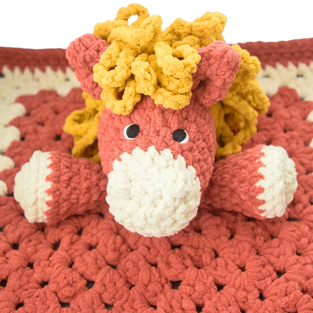 Crochet Horse Baby Blanket Pattern PDF Crochet Plushie Etsy