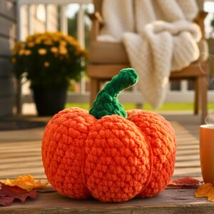 Pumpkin Crochet Pattern PDF Download | Easy Amigurumi Plushie Toy for Beginners | Fall Project for Crocheters