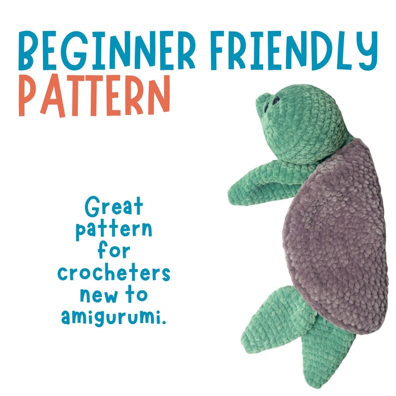 Turtle Crochet Pattern beginner friendly
