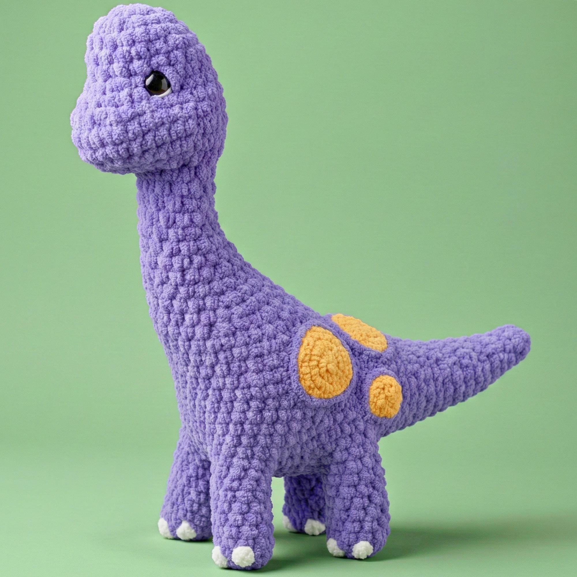 30 Brontosaurus Crochet Patterns for Cute Dino Gifts, Nursery Decor, and Plushies 32 Brontosaurus Crochet Pattern | Long Neck Dinosaur Amigurumi PDF