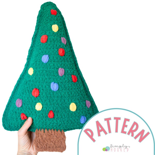 Christmas Tree Crochet Pattern PDF Tutorial | Christmas Crochet Patterns | Easy Crochet Christmas Tree Pattern With Chunky Yarn for Beginner