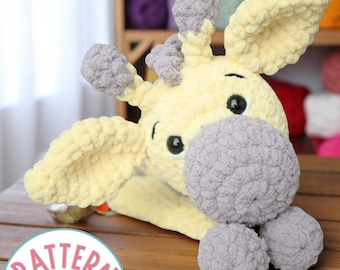 Giraffe Crochet Pattern PDF – Beginner-Friendly Amigurumi Plush Toy – Easy DIY Gift for Kids or Craft Fairs – Unstuffed Body