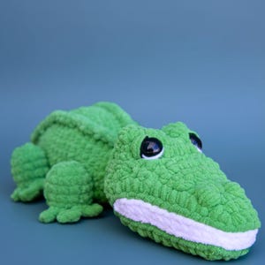 Alligator Crochet Pattern PDF | Easy Crochet Stuffed Animal Patterns | Amigurumi Plushies for Beginners