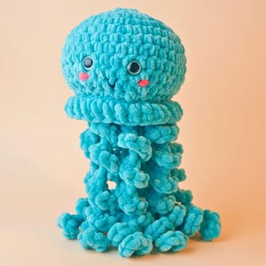 Jellyfish Crochet Pattern PDF Download | Crochet Animal Patterns | Easy Amigurumi Plushies for Beginners