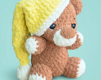 Teddy Bear Crochet Pattern PDF Download | Crochet Animal Patterns | Easy Amigurumi Plushies for Beginners