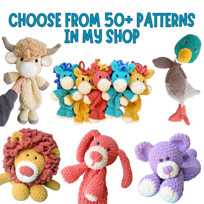 Crochet Horse Snuggler Pattern PDF Tutorial Amigurumi Crochet Pattern Easy Crochet Toy Pattern With Chunky Yarn for Beginners image 9