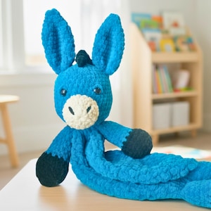 Donkey Snuggler Crochet Pattern | Easy Amigurumi Pattern | Crochet Plushie & Animal Toy for Beginners