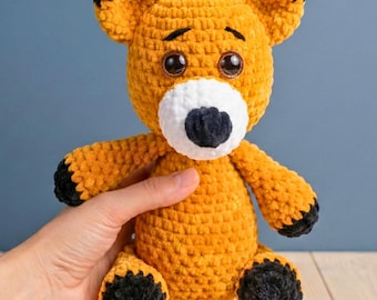 Haakpatroon vos | Pluche amigurumi vos pdf | Eenvoudig beginnerspatroon voor handgemaakt speelgoed