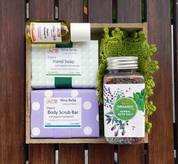 Organic Handmade Ultimate Bath Set Birthday Gift for Her | Etsy