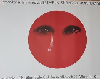 Empire of the Sun, Polish Poster, movie poster, Andrzej Pagowski, 80s, American cinema, Steven Spielberg, Christian Bale, John Malkovich,art