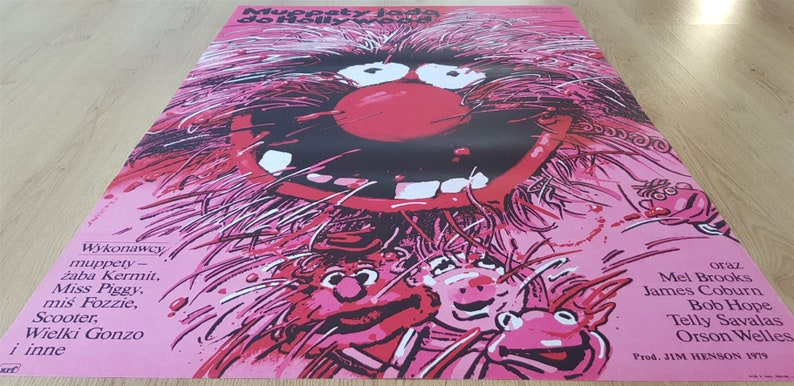 The Muppet Movie Vintage Polish Poster ORIGINAL 1982 Movie Poster - Jim ...