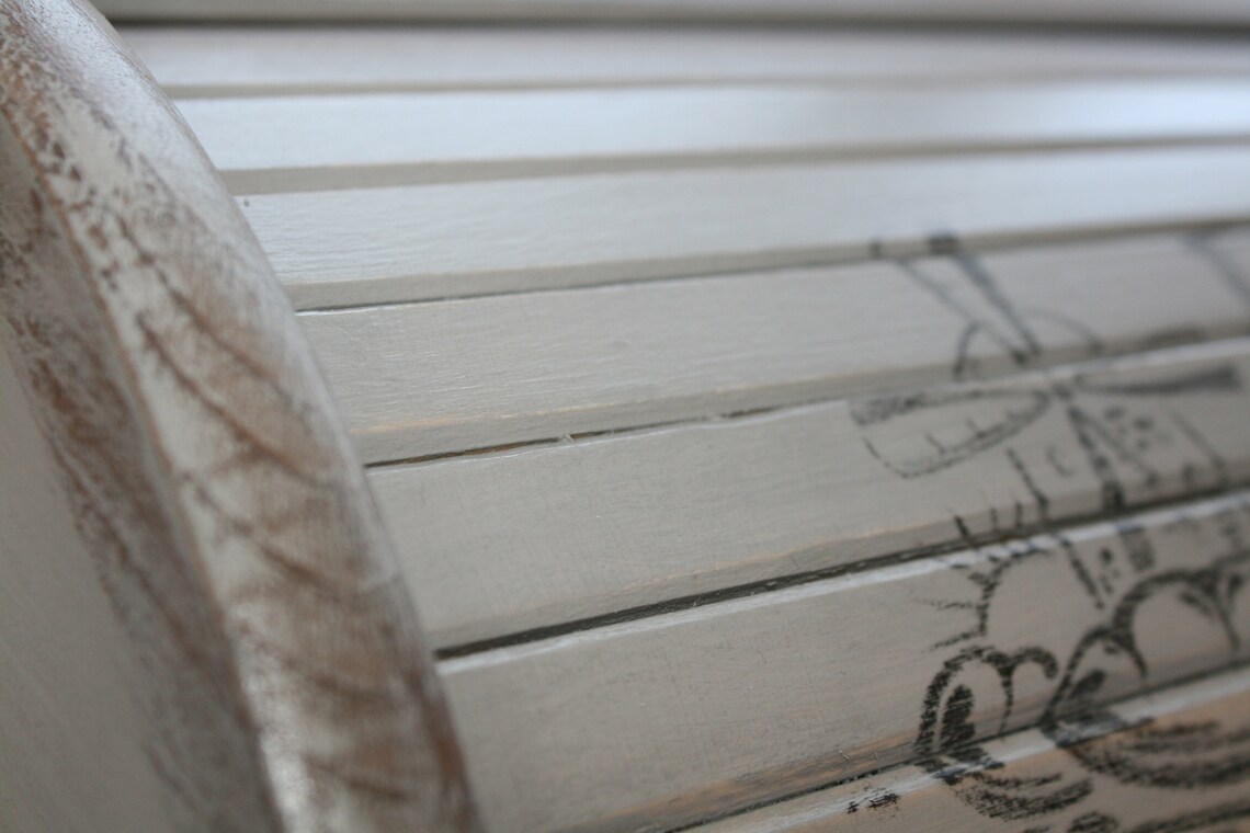 Grey BREAD BOX Grey Bread Bin Vintage Bread Box BREAD Bin Etsy