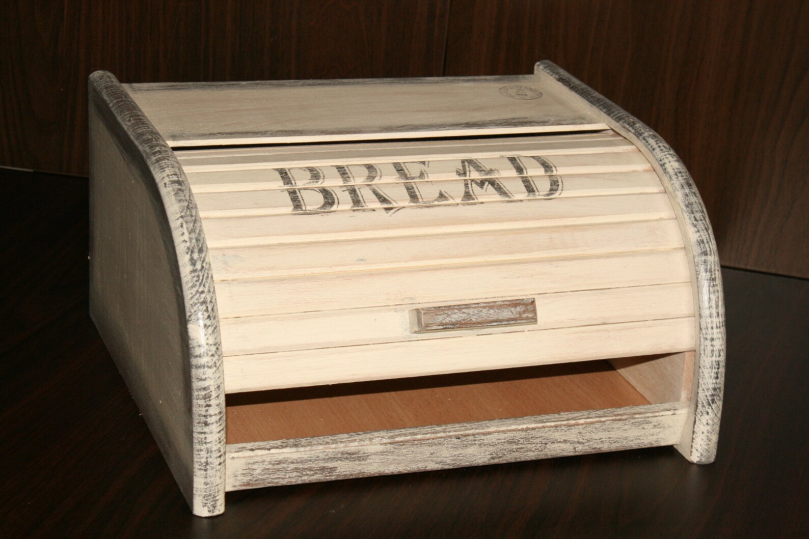 French Bread Box. BREAD BOX BREAD Bin. Distressed Bread Box Etsy