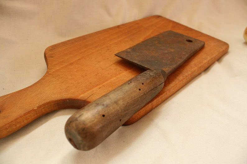 Vintage Cleaver Meat Cleaver Antique Meat Knife Chopper Etsy Australia