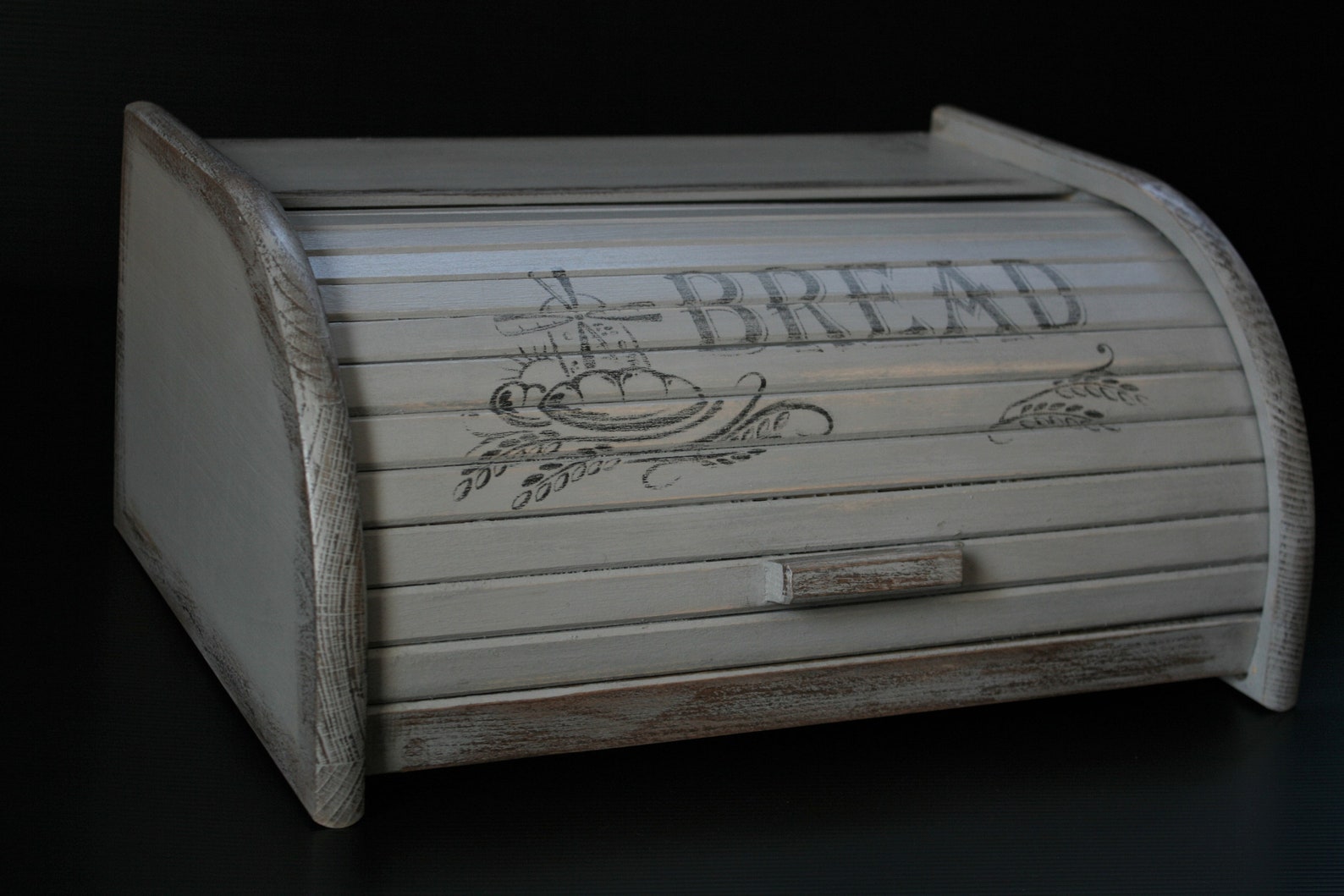 Grey BREAD BOX Grey Bread Bin Vintage Bread Box BREAD Bin Etsy