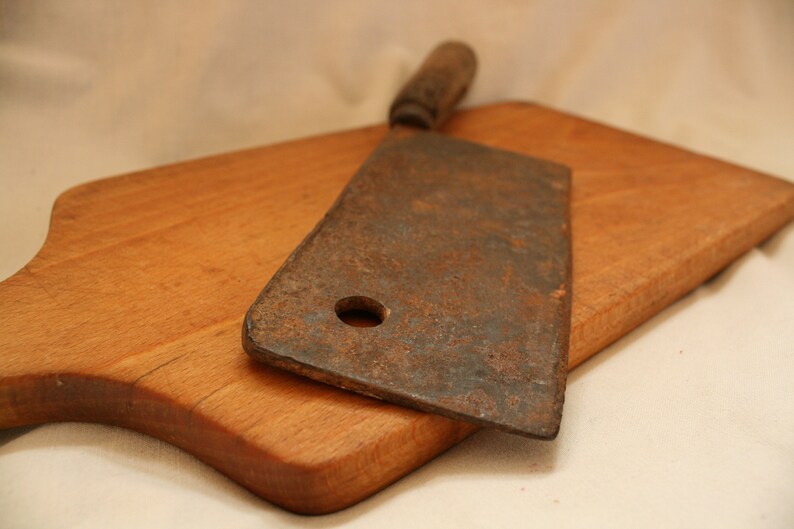 Vintage Cleaver Meat Cleaver Antique Meat Knife Chopper Etsy Australia