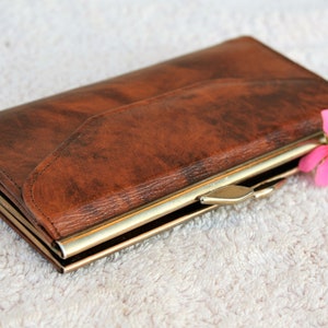 Portefeuille en cuir, sac à main en cuir, portefeuille vintage, sac à main rétro, sac à main, vintage, sac à main d’embrayage, cuir de sac à main, cuir d’embrayage, pochette rétro