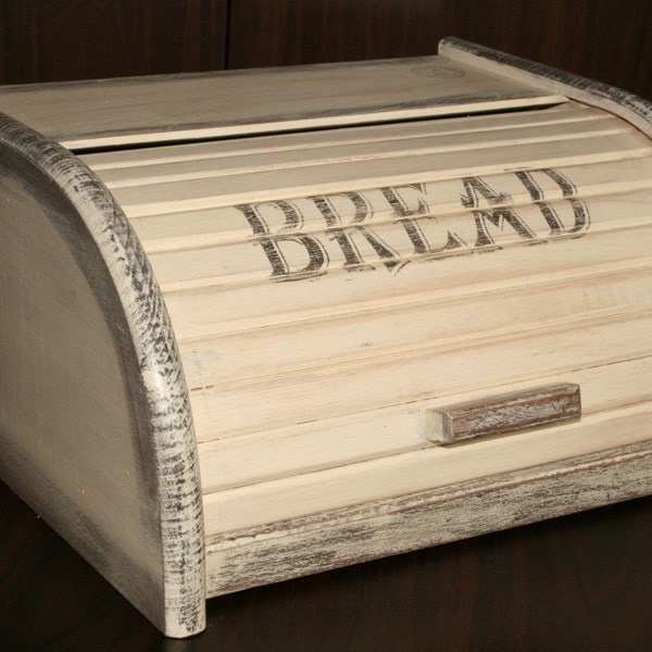 French Bread Box. BREAD BOX, BREAD Bin. Distressed bread box, Wooden Bread Box, Rustic Bread Box, Primitive Bread Box, Antique Bread Box